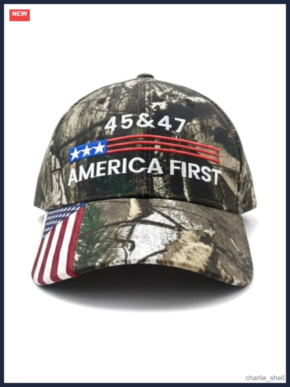 Adjustable Baseball Cap Patriotic Camo Hat 45 & 47 USA Flag Outdoor Sports